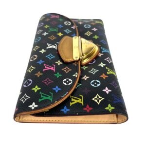 Louis Vuitton, Portefeuille « Eugénie » en toile Monogram multicolore Takashi Murakami