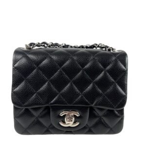 Chanel, Sac « Classique » mini caviar noir