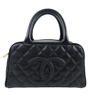 Chanel, Sac « Bowling » en veau caviar noir