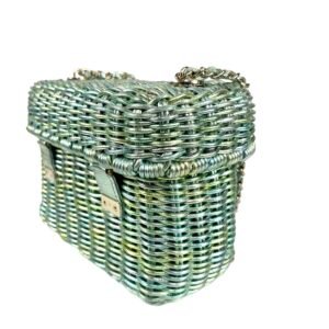 Chanel, Sac panier vert iridescent.