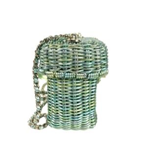 Chanel, Sac panier vert iridescent.