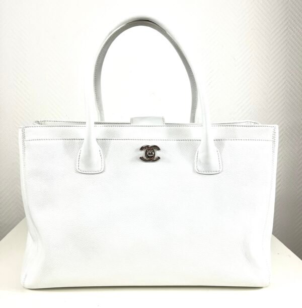 Chanel, Sac « Cerf » cuir blanc