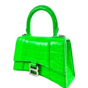 Balenciaga, Sac « Hourglass » vert néon