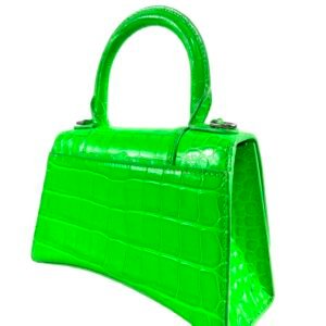 Balenciaga, Sac « Hourglass » vert néon