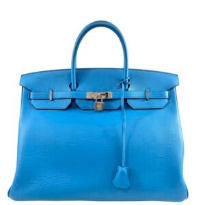 Hermès, Sac « Birkin » 40 bleu Zanzibar