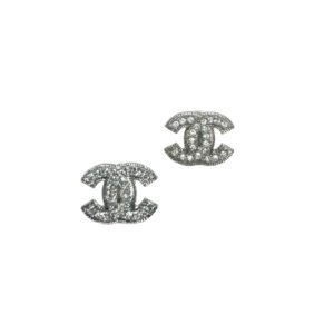 Chanel, Clous d’oreilles CC strassé