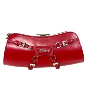 Christian Dior x John Galliano, Pochette en cuir rouge