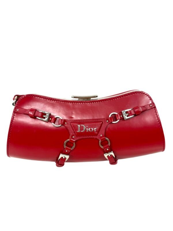 Christian Dior x John Galliano, Pochette en cuir rouge