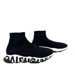 Balenciaga, Sneakers en maille noir