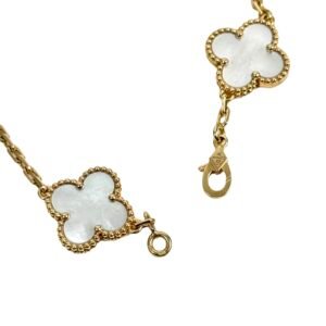 Van Cleef & Arpels, Bracelet « Alhambra » or jaune et nacre