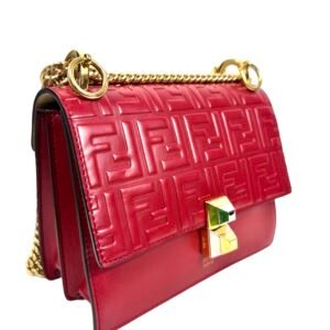 Fendi, Sac « Kan » cuir rouge