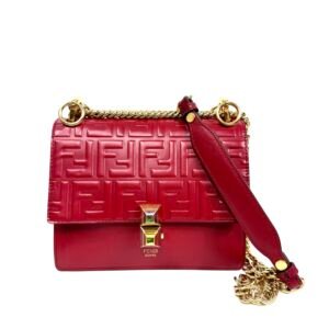 Fendi, Sac « Kan » cuir rouge