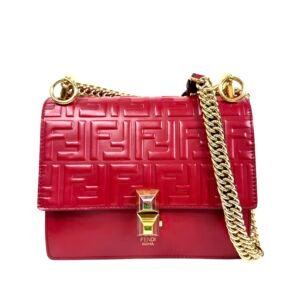 Fendi, Sac « Kan » cuir rouge