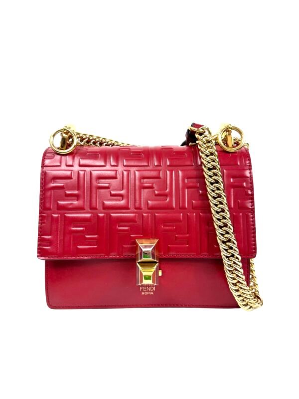 Fendi, Sac « Kan » cuir rouge