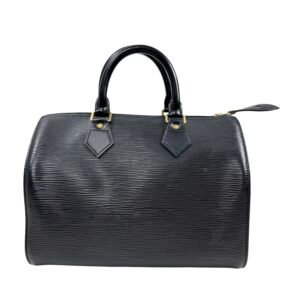 Louis Vuitton, Speedy 25 cuir épi noir