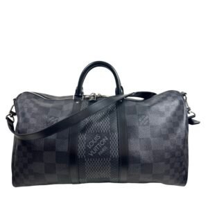 Louis Vuitton, Sac « Keepall » 50 damier graphite 3D