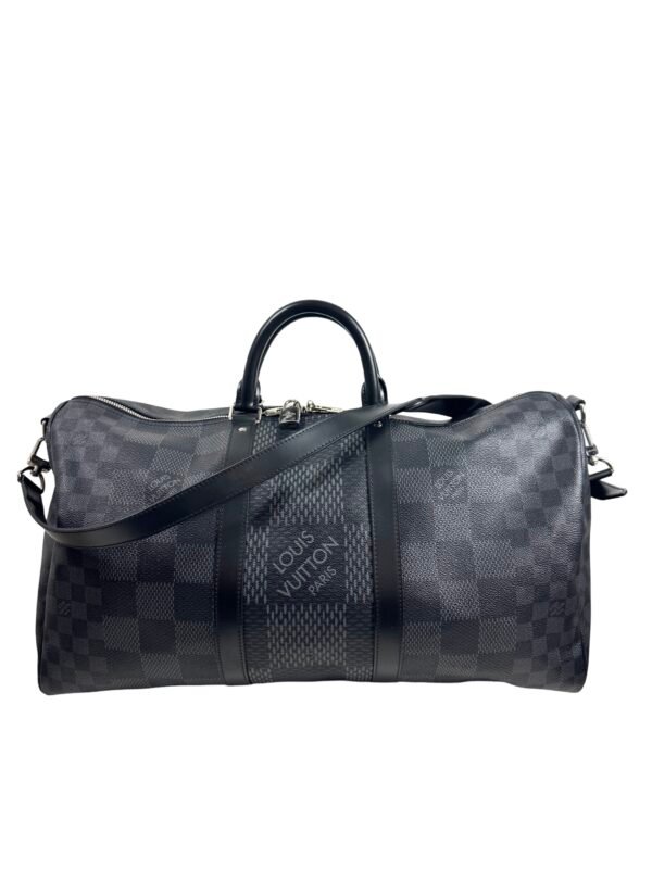 Louis Vuitton, Sac « Keepall » 50 damier graphite 3D