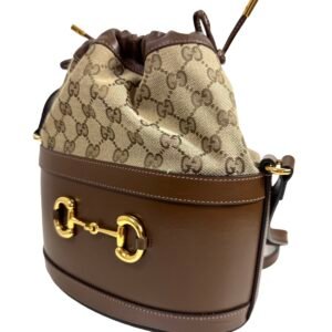 Gucci, Sac Bucket Horsebit toile GG