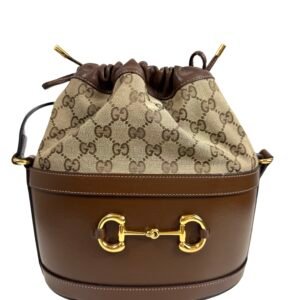 Gucci, Sac Bucket Horsebit toile GG