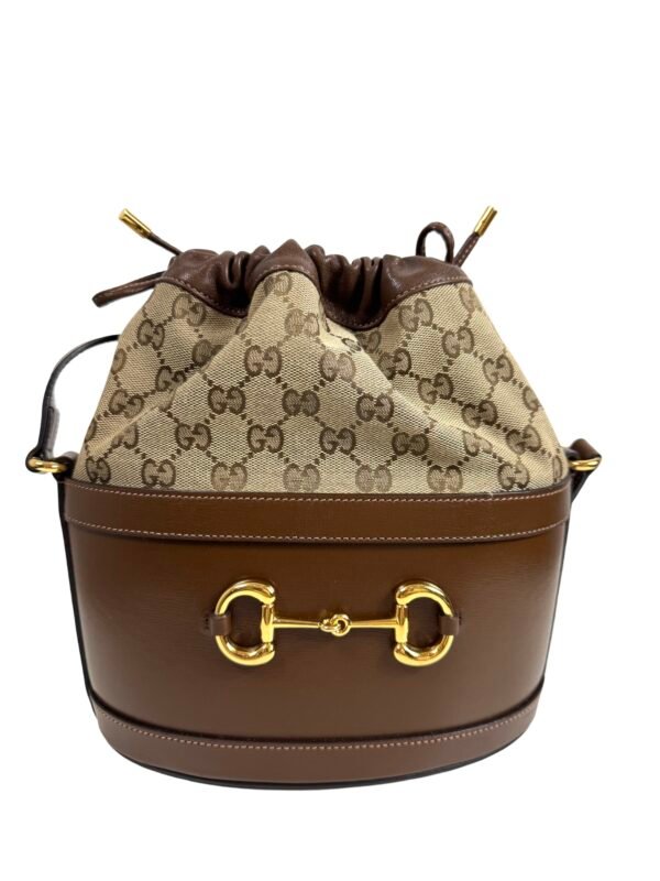 Gucci, Sac Bucket Horsebit toile GG