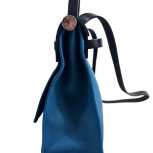 Hermès, Sac « Herbag Zip » en toile bleu et noir