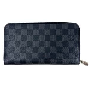 Louis Vuitton, Portefeuille « Zippy Horizontal » en toile damier graphite