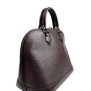 Louis Vuitton, Sac "Alma" PM cuir épi moka – Image 4