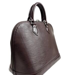 Louis Vuitton, Sac "Alma" PM cuir épi moka – Image 5