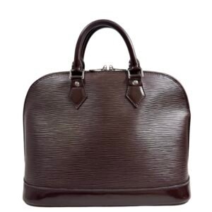 Louis Vuitton, Sac "Alma" PM cuir épi moka – Image 7