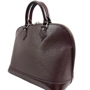 Louis Vuitton, Sac "Alma" PM cuir épi moka – Image 8