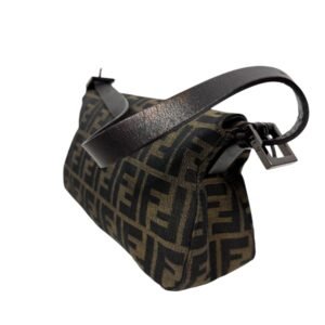 Fendi, Sac « Baguette » motif FF toile Jacquard marron