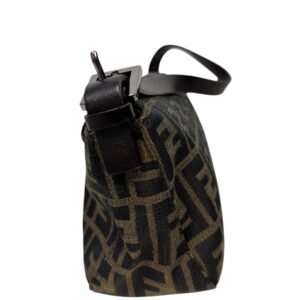 Fendi, Sac « Baguette » motif FF toile Jacquard marron