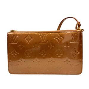 Louis Vuitton, Pochette Lexington cuir vernis bronze